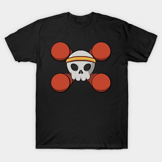 Dodgeball crew Jolly Roger pirate flag (no caption) T-Shirt by RampArt